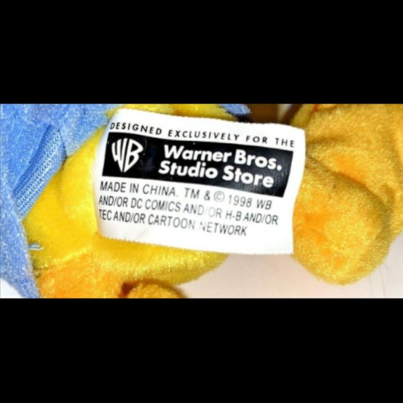 Tweety Bird Bean Bag Plush Toy Warner Bros Studio Store 1998 "...too CUTE" NWT - Picture 6 of 8